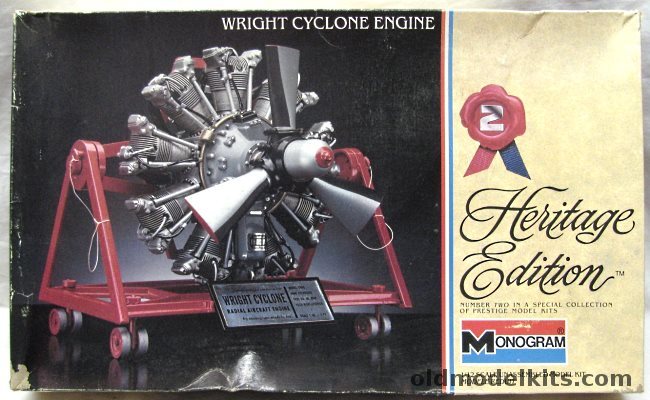 Monogram 1/12 Wright Cyclone Engine Heritage Edition, 6052 plastic model kit